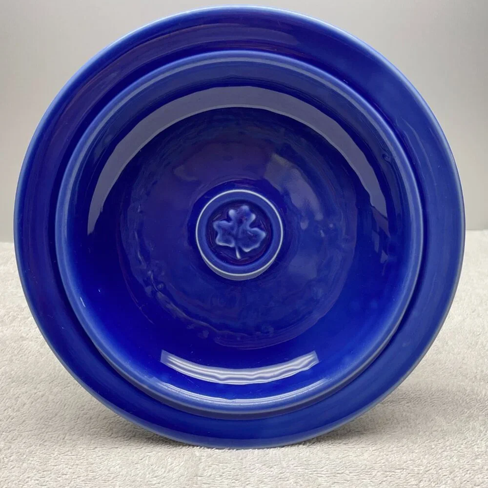 GUC S/2 Dansk Soup/Pasta Bowls, Stoneware, "Craftmark Denim", Leaf, 9 1/2" D - Picture 3 of 14